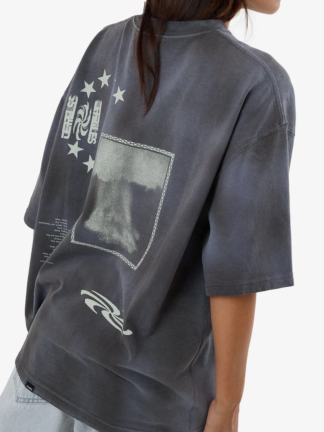 Firestarter Übergroßes T-Shirt - Merch Schwarz Verblassen