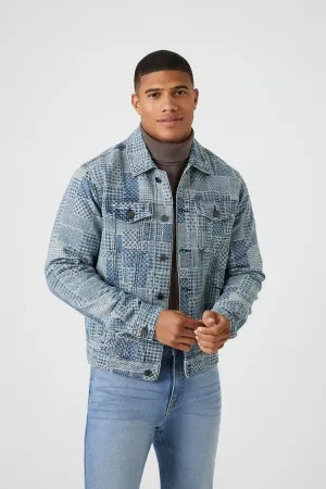 Forever 21 Herren Patchwork Trucker Jacke Denim Forever 21