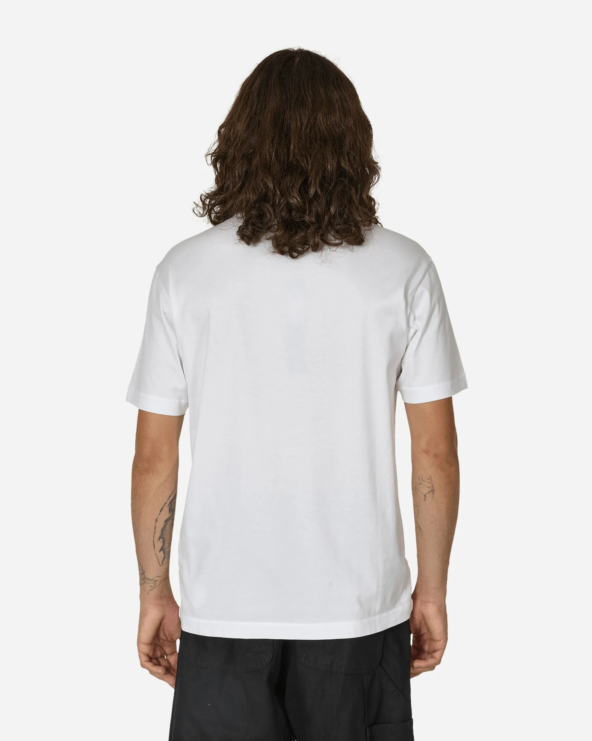 Gefärbtes Logo-T-Shirt in Weiß