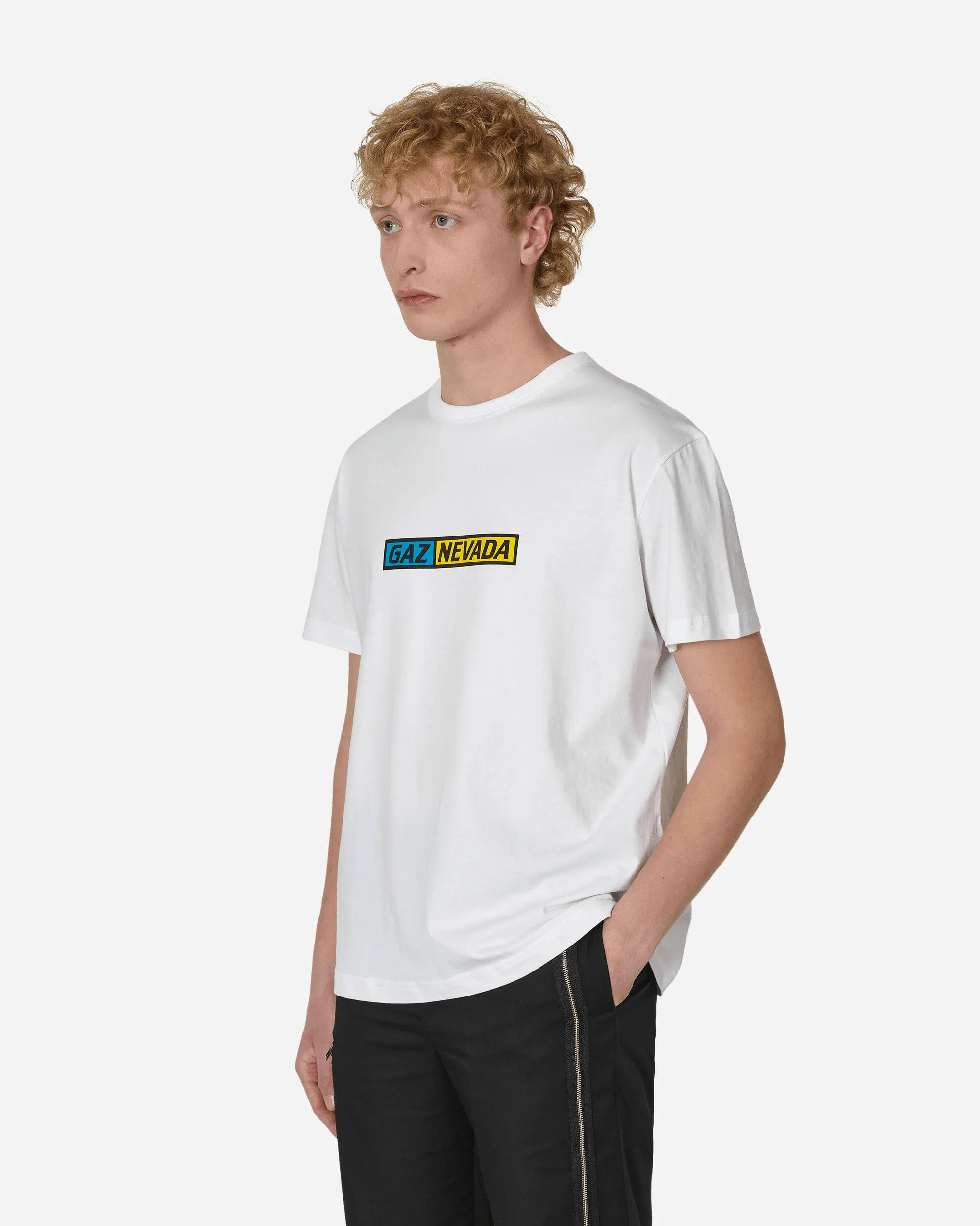 Gaznevada Grafik-T-Shirt Weiß
