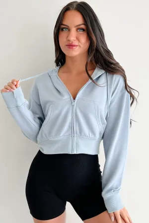 Gear Up and Go Zip-Up Hoodie (Steinblau)