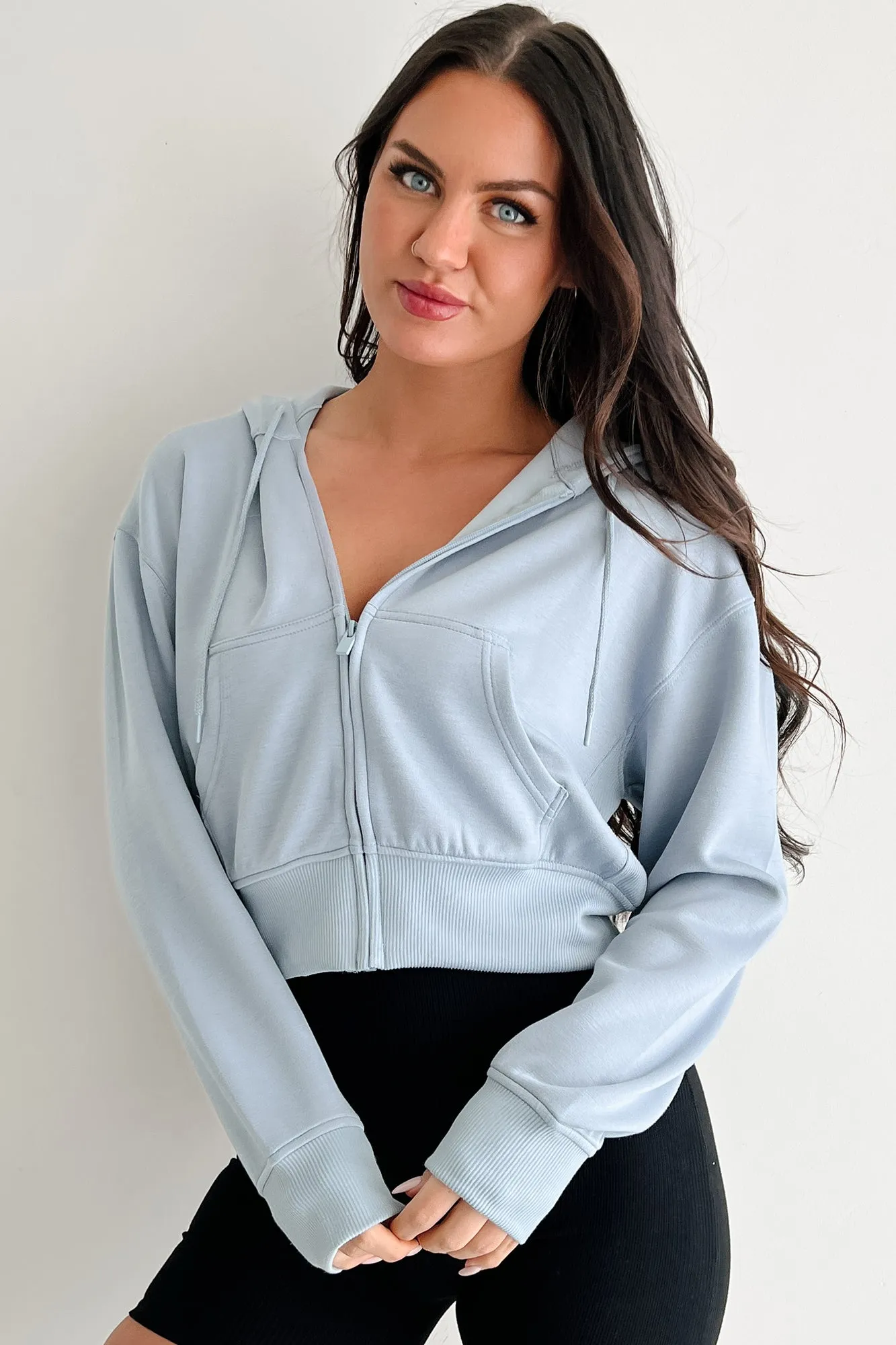 Gear Up and Go Zip-Up Hoodie (Steinblau)