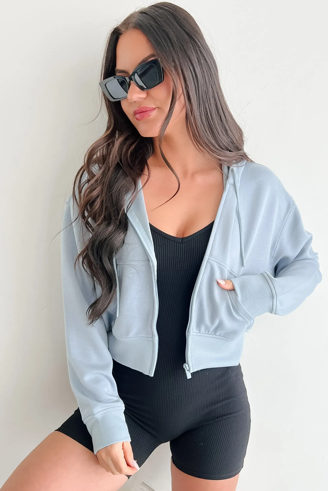 Gear Up and Go Zip-Up Hoodie (Steinblau)