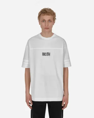 Goth Print Übergroßes T-Shirt Weiß