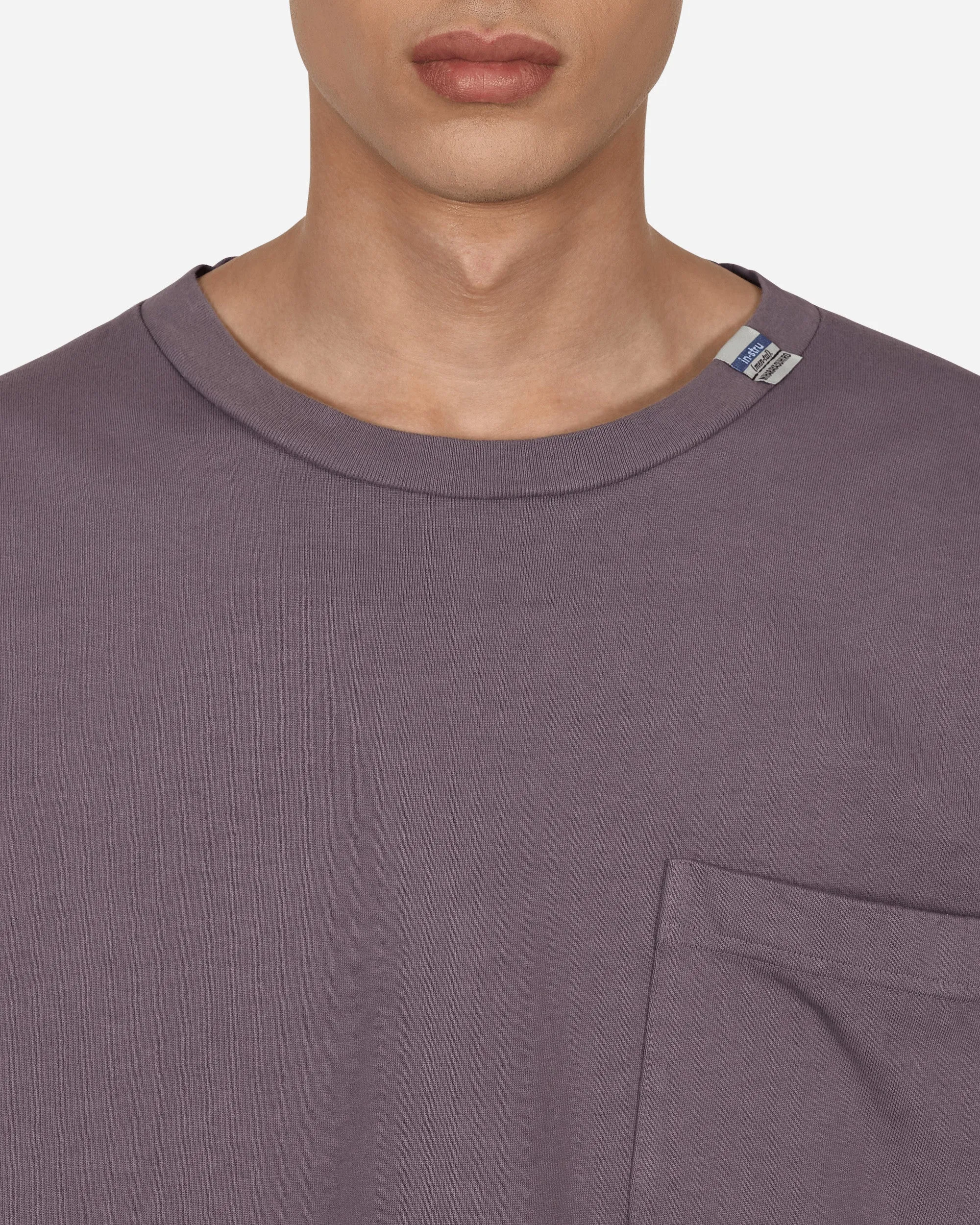 Schweres Langarm-T-Shirt Lila