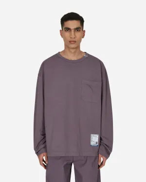 Schweres Langarm-T-Shirt Lila