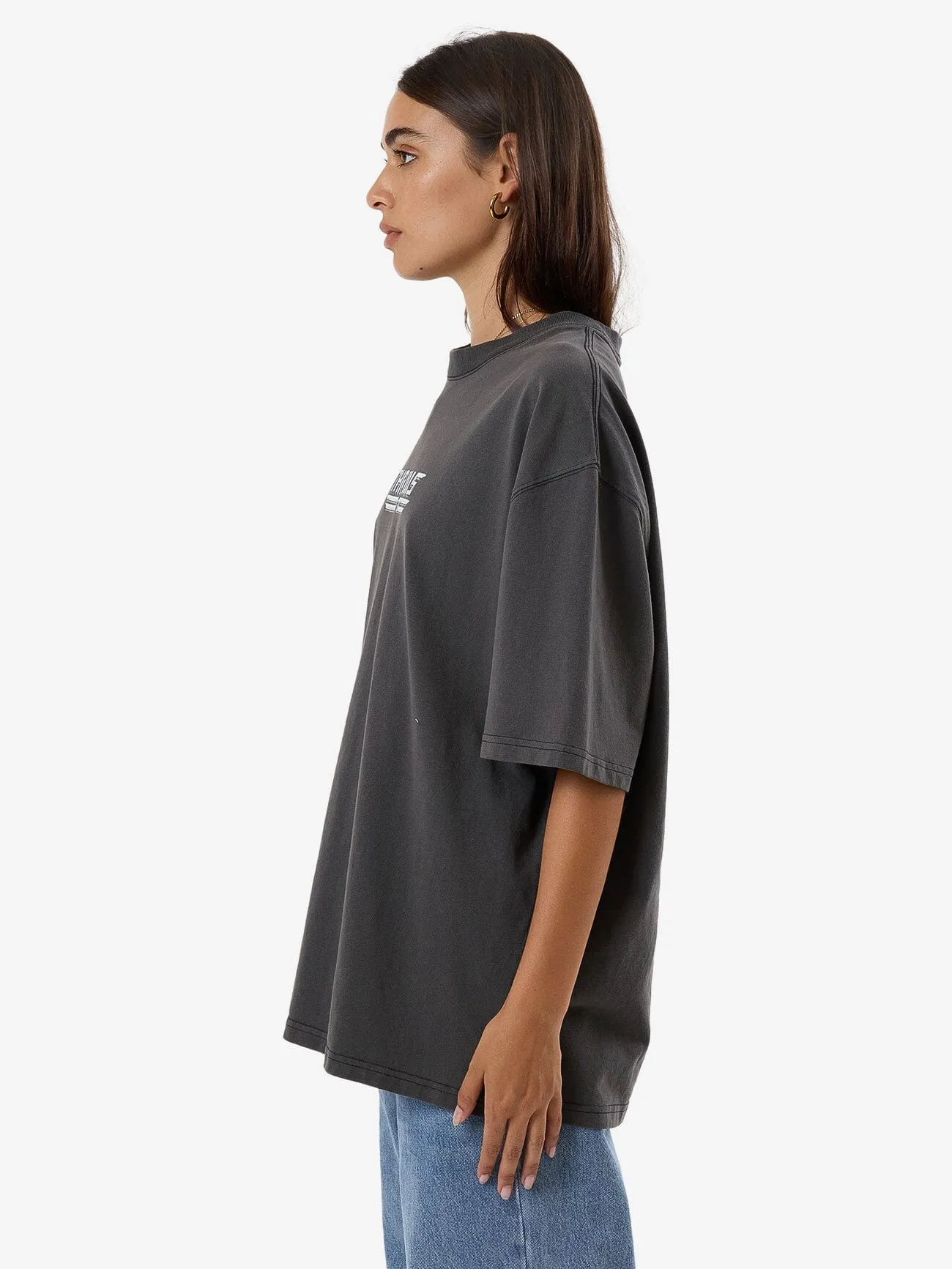 Hochglanz Oversized T-Shirt - Merch Schwarz