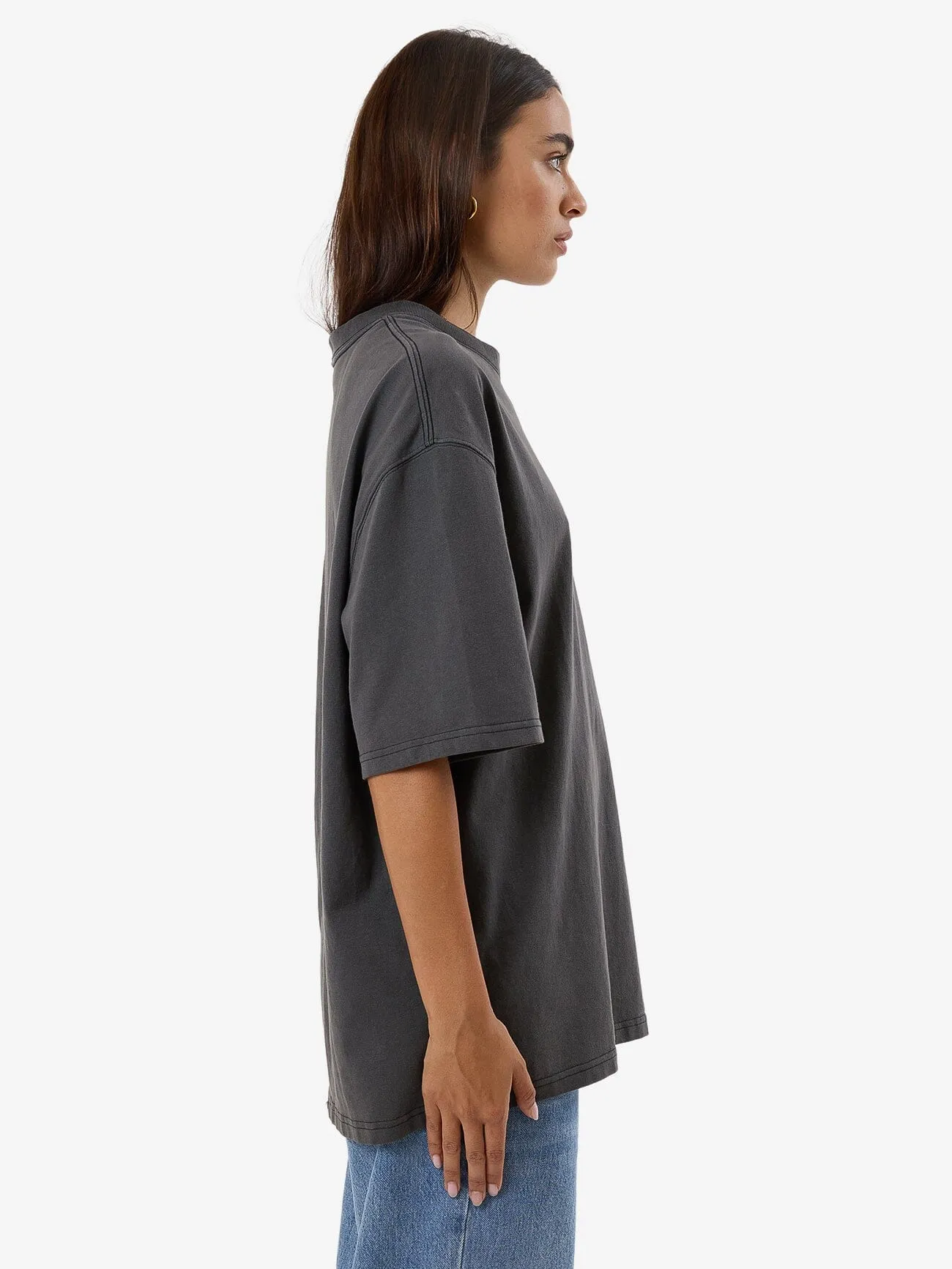 Hochglanz Oversized T-Shirt - Merch Schwarz