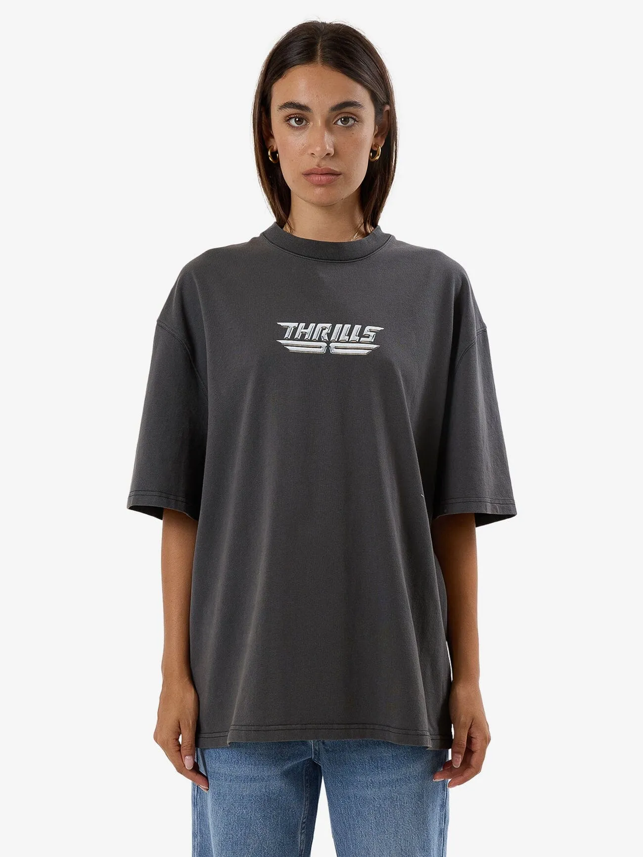 Hochglanz Oversized T-Shirt - Merch Schwarz