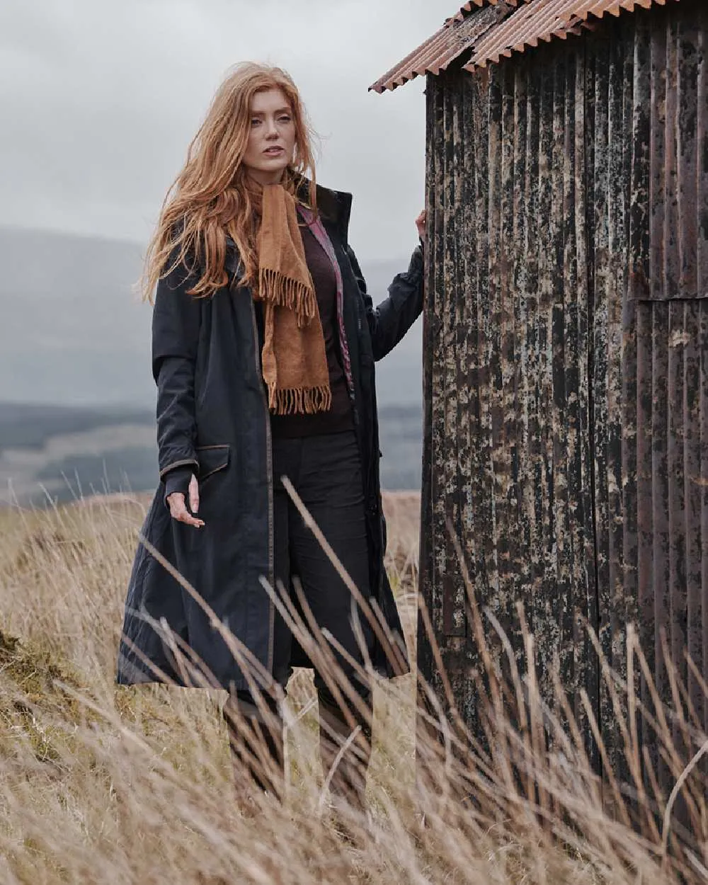Hoggs of Fife Struther Damen Langer Reitmantel Hoggs of Fife