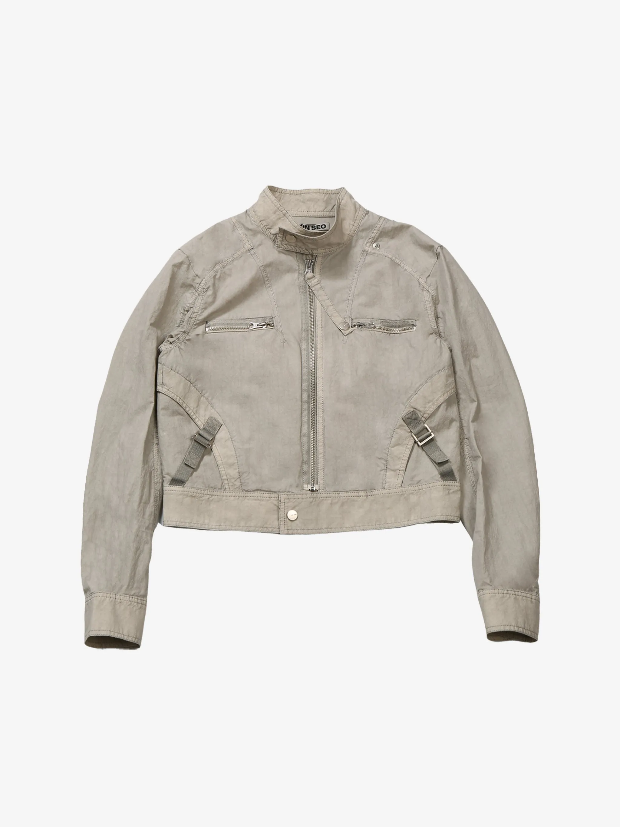 HYEIN SEO - Damen gefärbte Moto-Jacke Kleidung_jil-sander