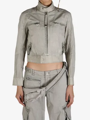 HYEIN SEO - Damen gefärbte Moto-Jacke Kleidung_jil-sander