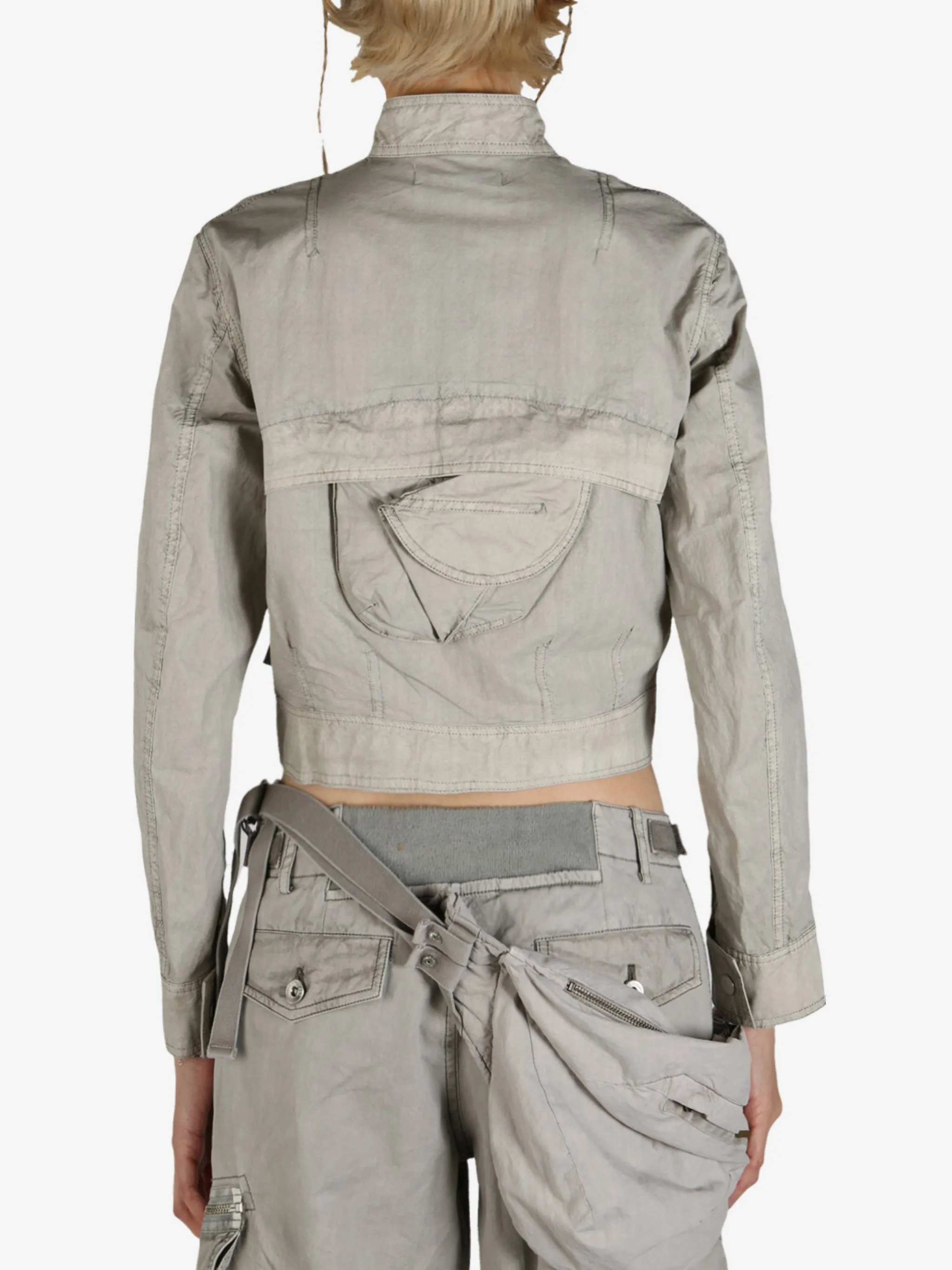 HYEIN SEO - Damen gefärbte Moto-Jacke Kleidung_jil-sander