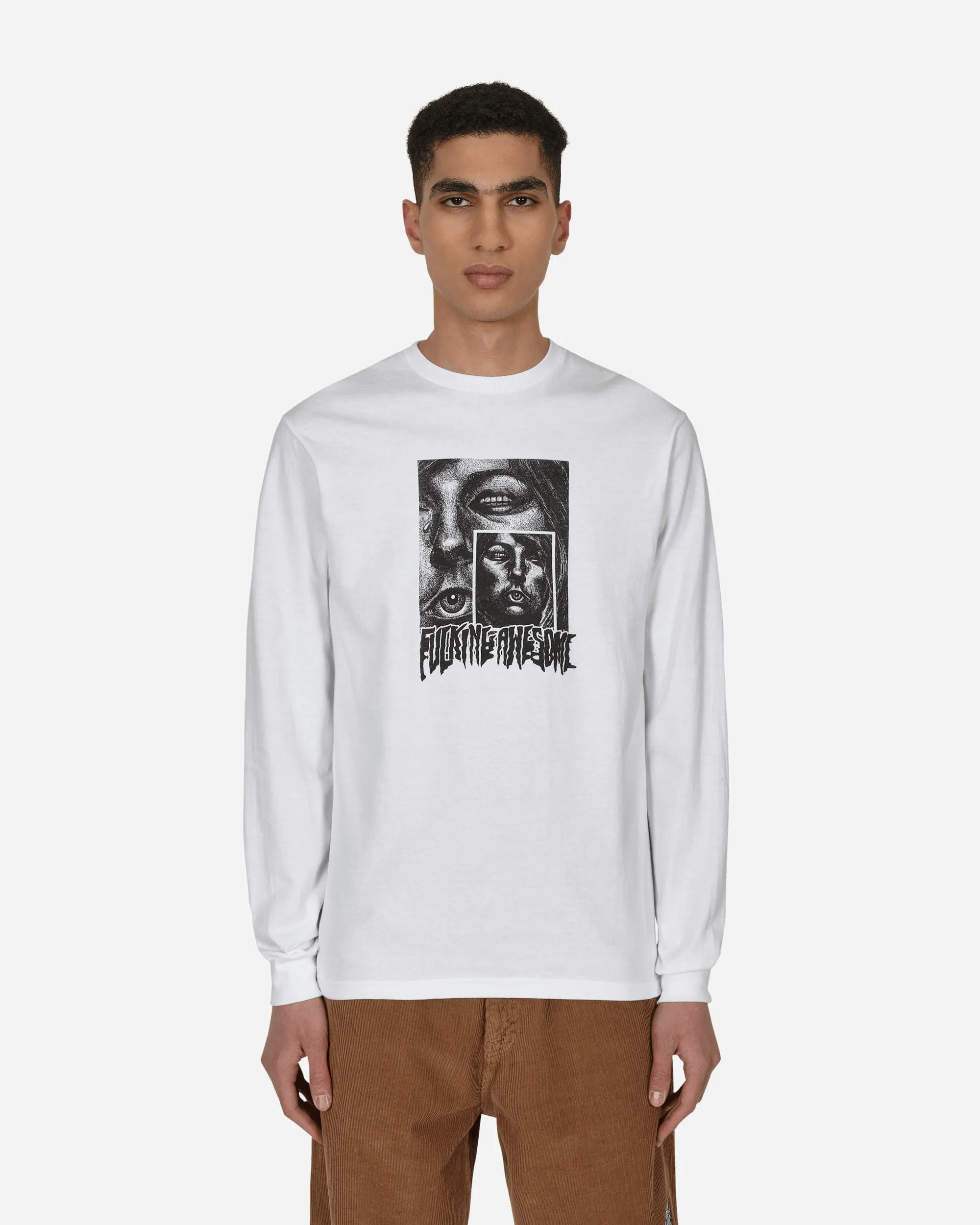 Idolize Langarm T-Shirt Weiß