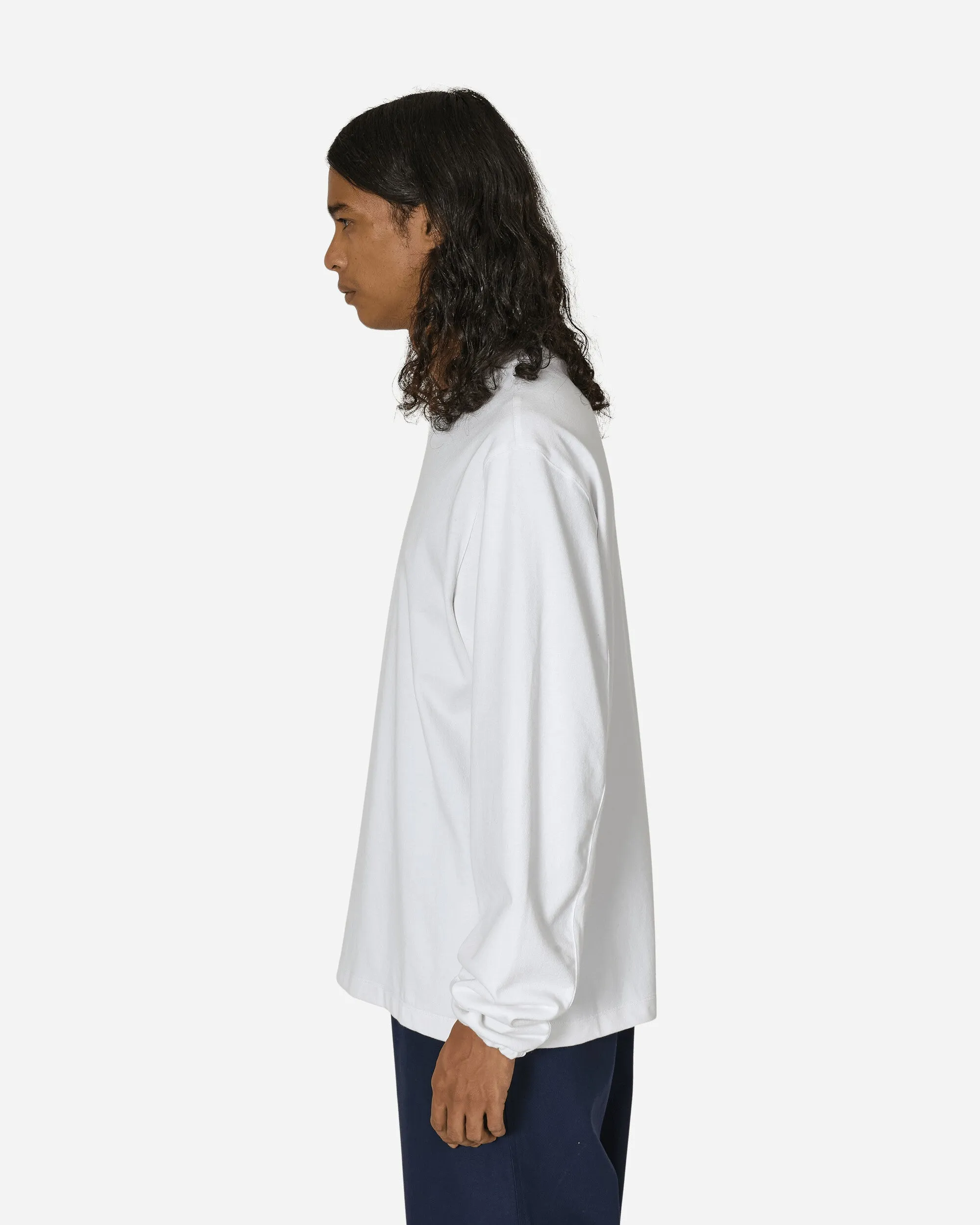 Incognito Langarm T-Shirt Weiß 8Oz