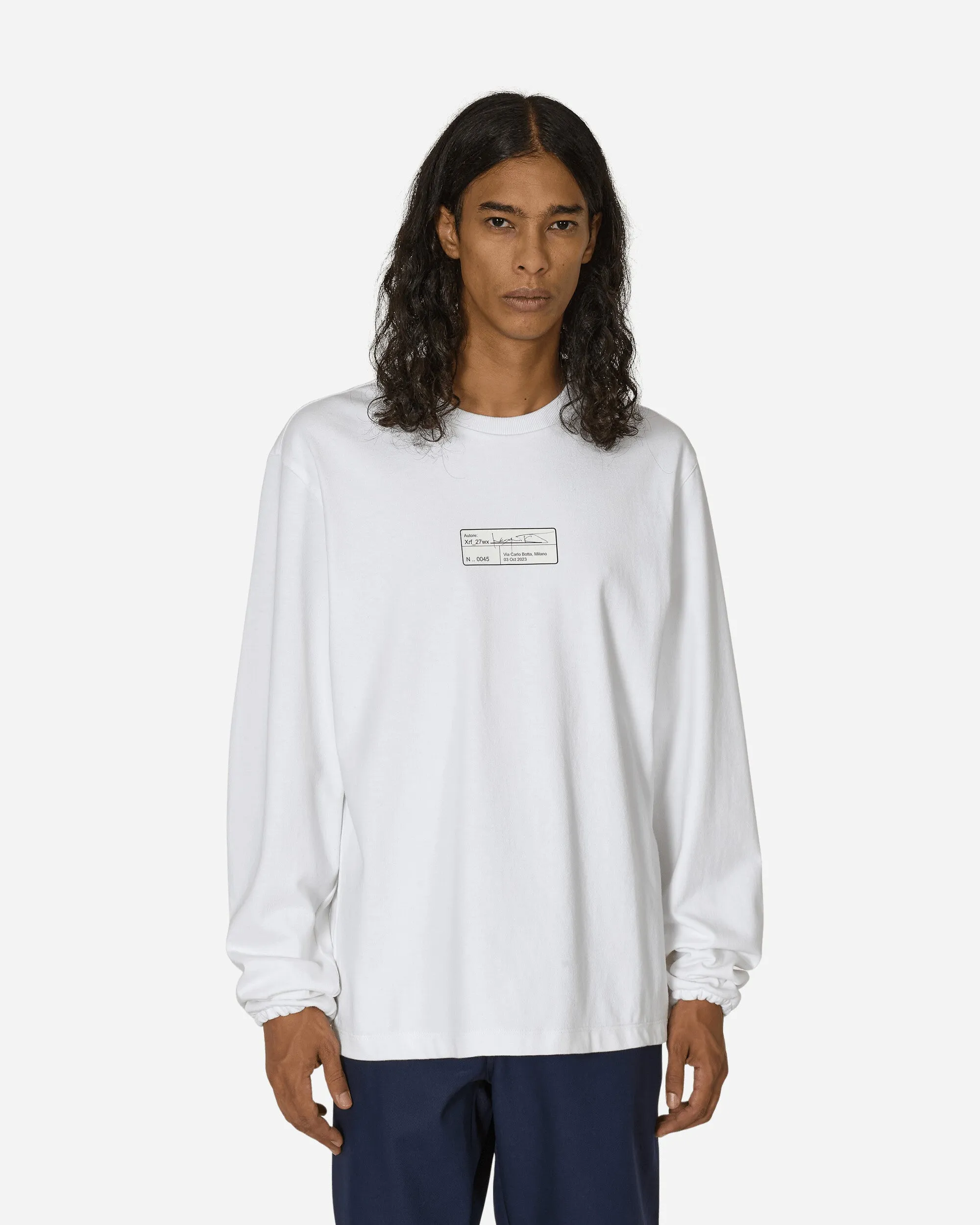 Incognito Langarm T-Shirt Weiß 8Oz