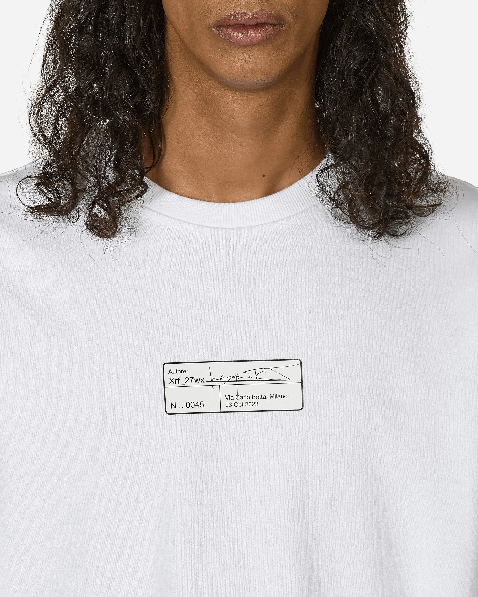 Incognito Langarm T-Shirt Weiß 8Oz