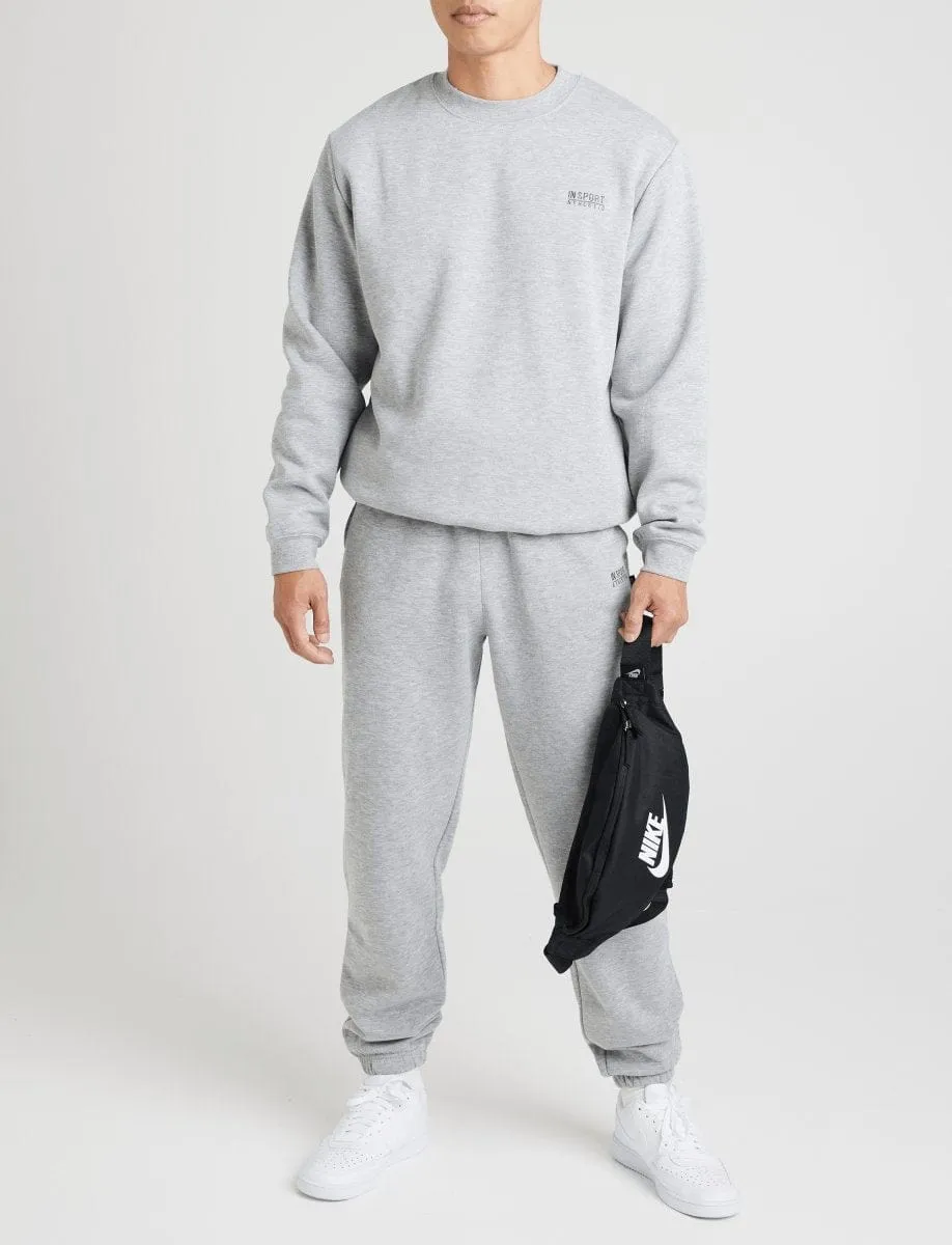 INSPORT UNISEX ALASKA GRAU MELIERTE CREW-PULLOVER