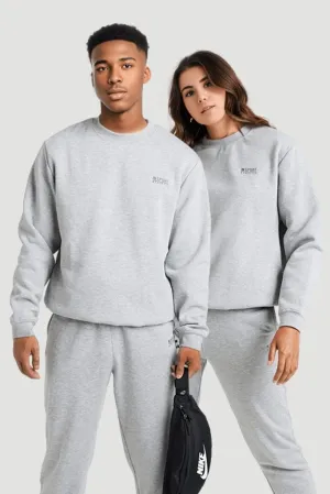 INSPORT UNISEX ALASKA GRAU MELIERTE CREW-PULLOVER