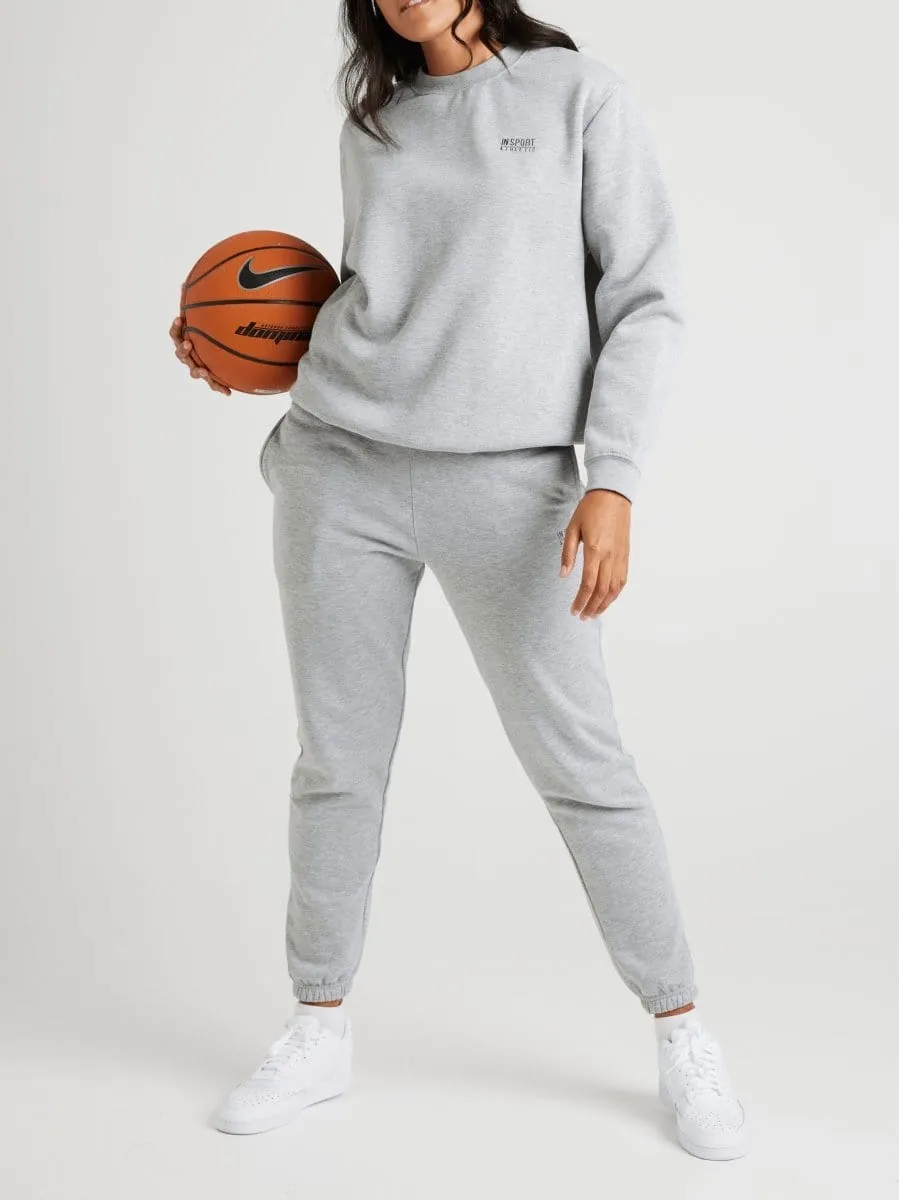 INSPORT UNISEX ALASKA GRAU MELIERTE CREW-PULLOVER