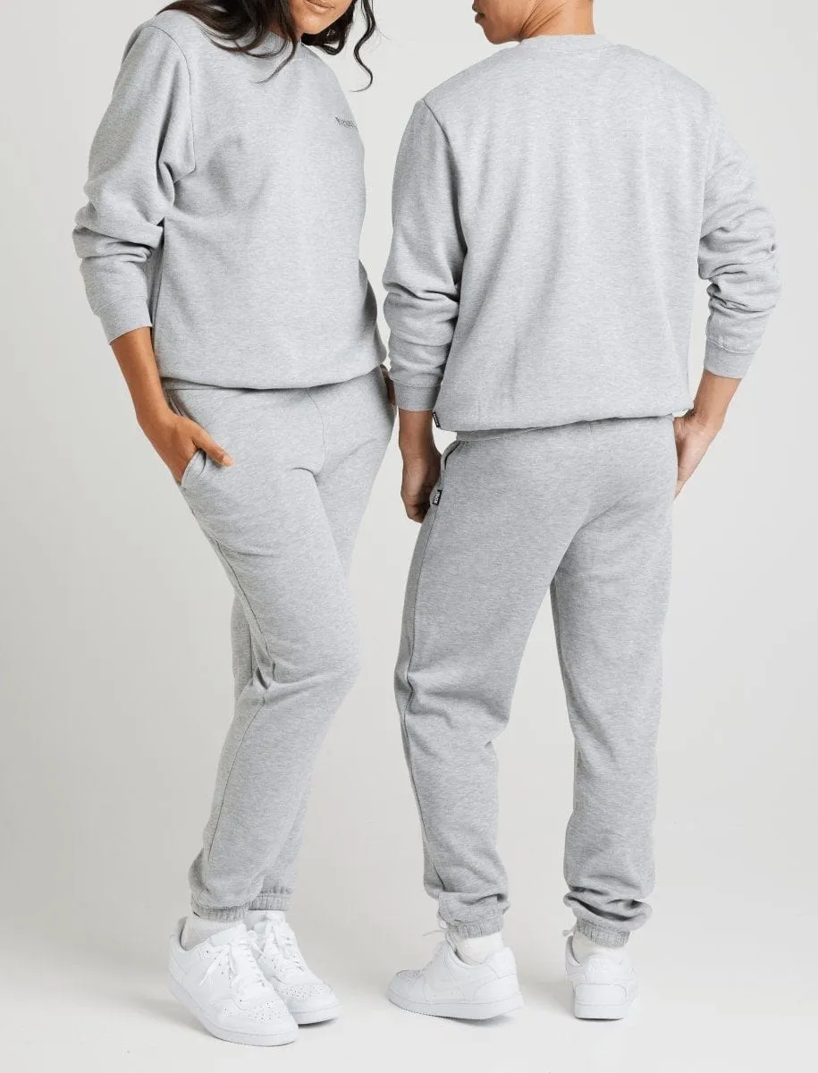 INSPORT UNISEX ALASKA GRAU MELIERTE CREW-PULLOVER