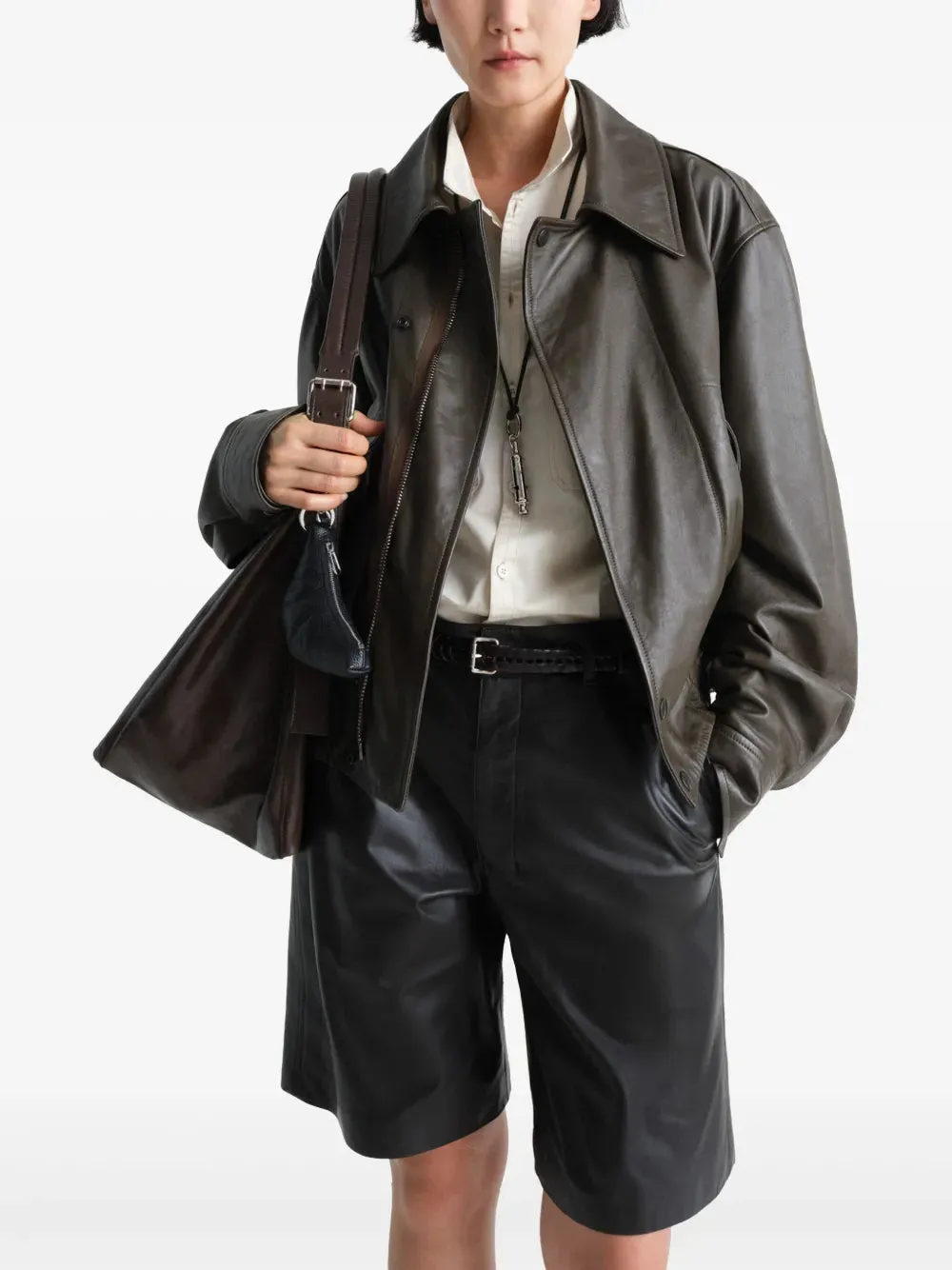 LEMAIRE - Damen Leder Blouson Kleidung_lemaire