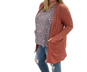 Lola Strickcardigan in Rost