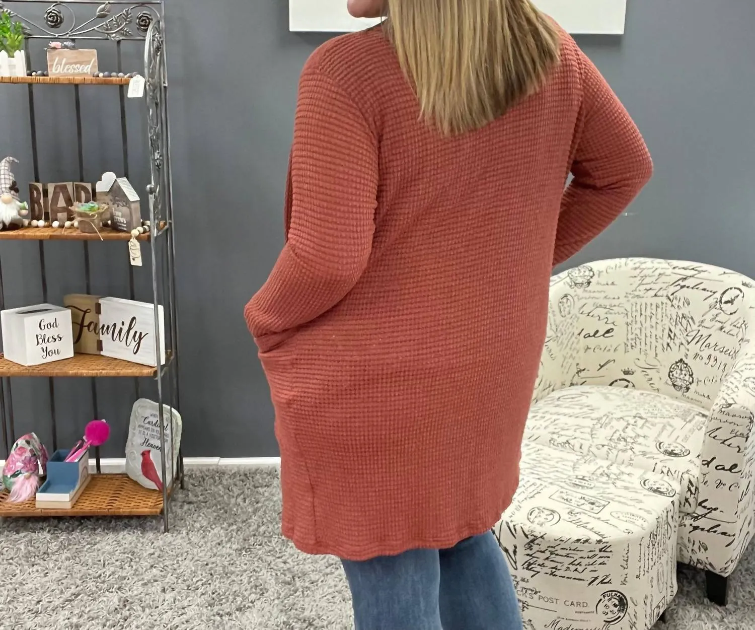 Lola Strickcardigan in Rost