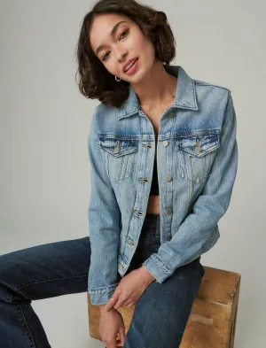 Lucky Brand Tomboy Denim Trucker Jacket Magnitude Lucky Brand