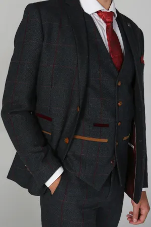 Madrid Check Tweed Weste