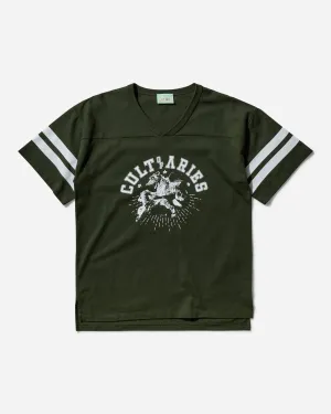 Herren Varsity T-Shirt Kult in Waldgrün