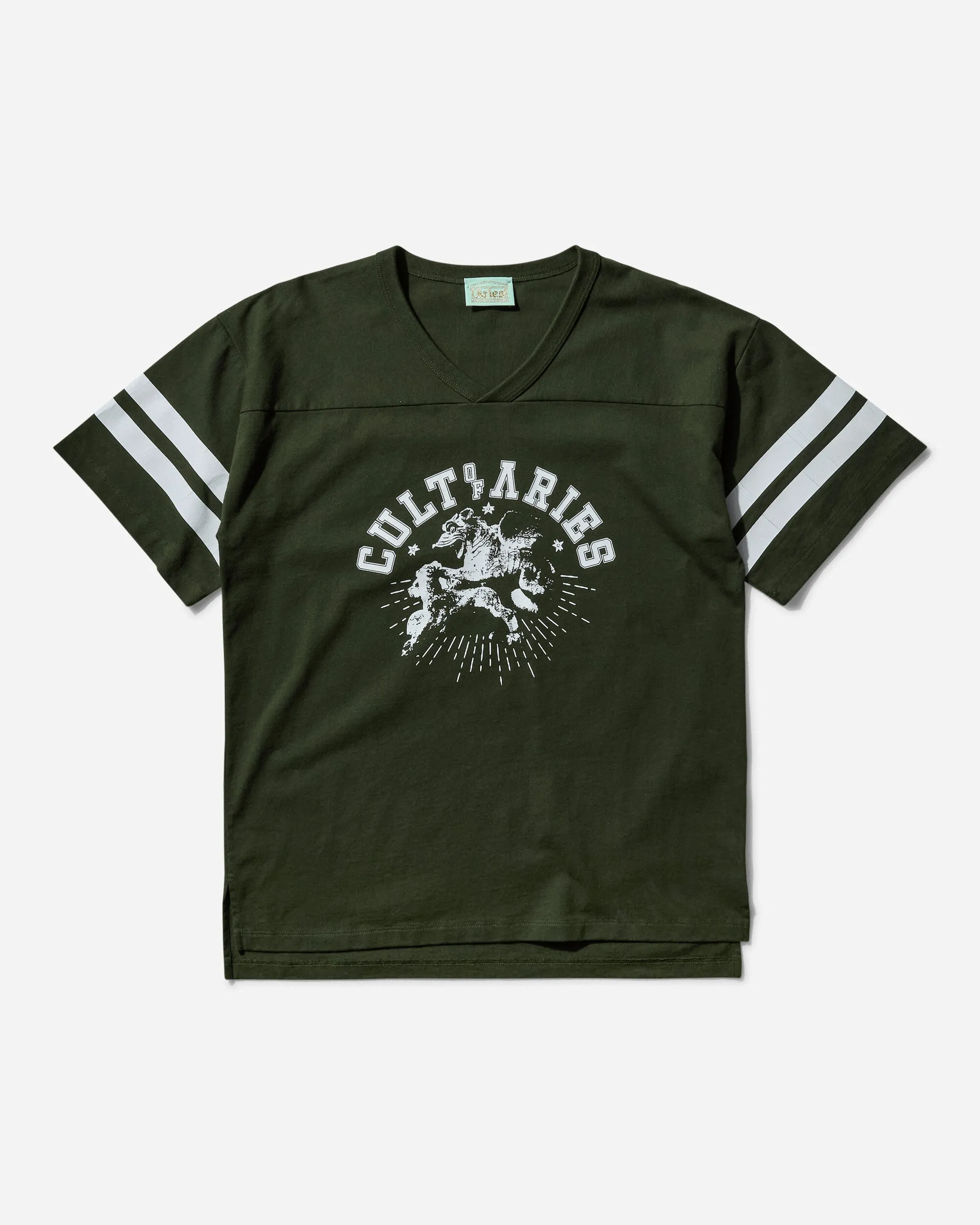 Herren Varsity T-Shirt Kult in Waldgrün