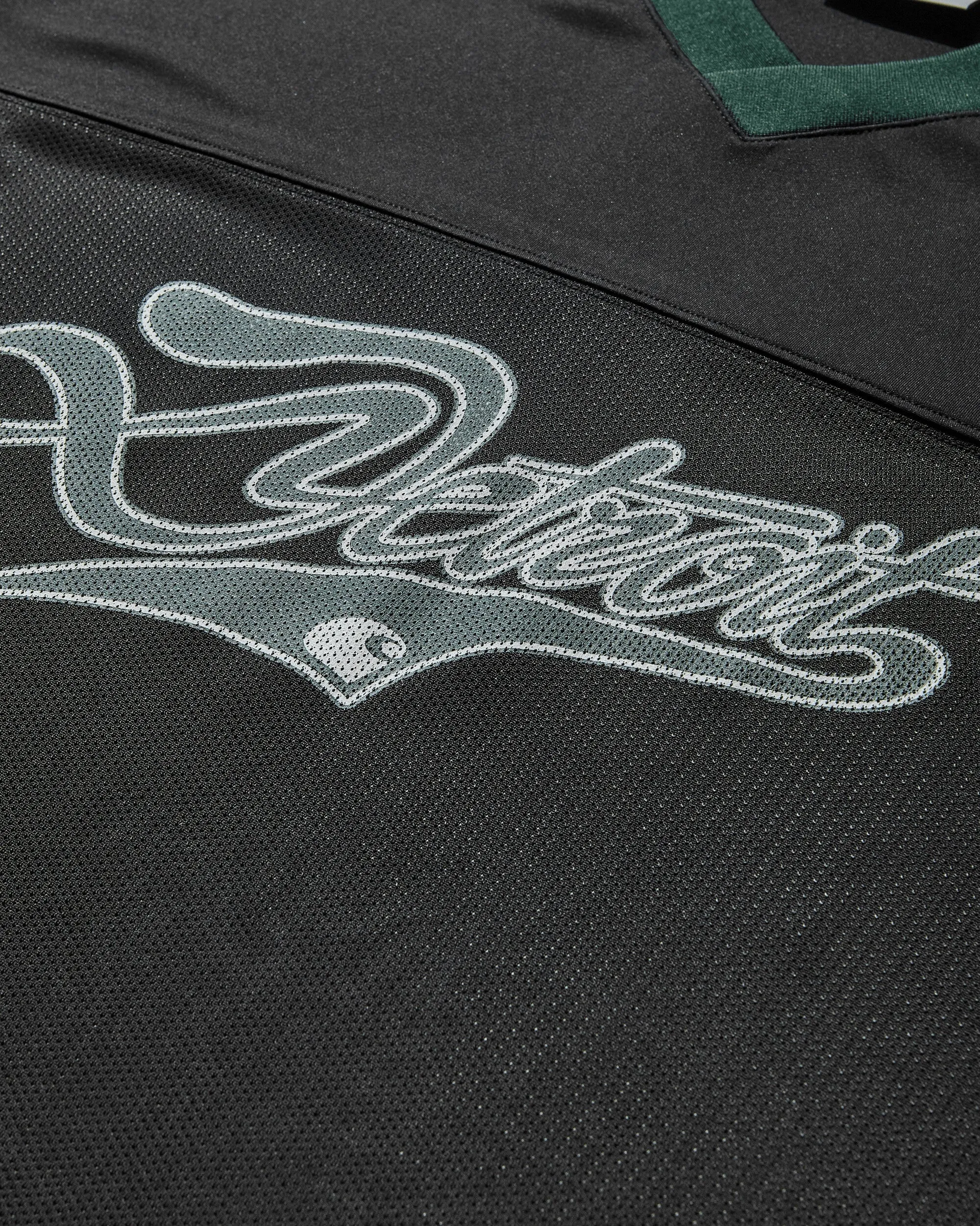 Herren Detroit Mesh Langarm T-Shirt Schwarz / Konifere