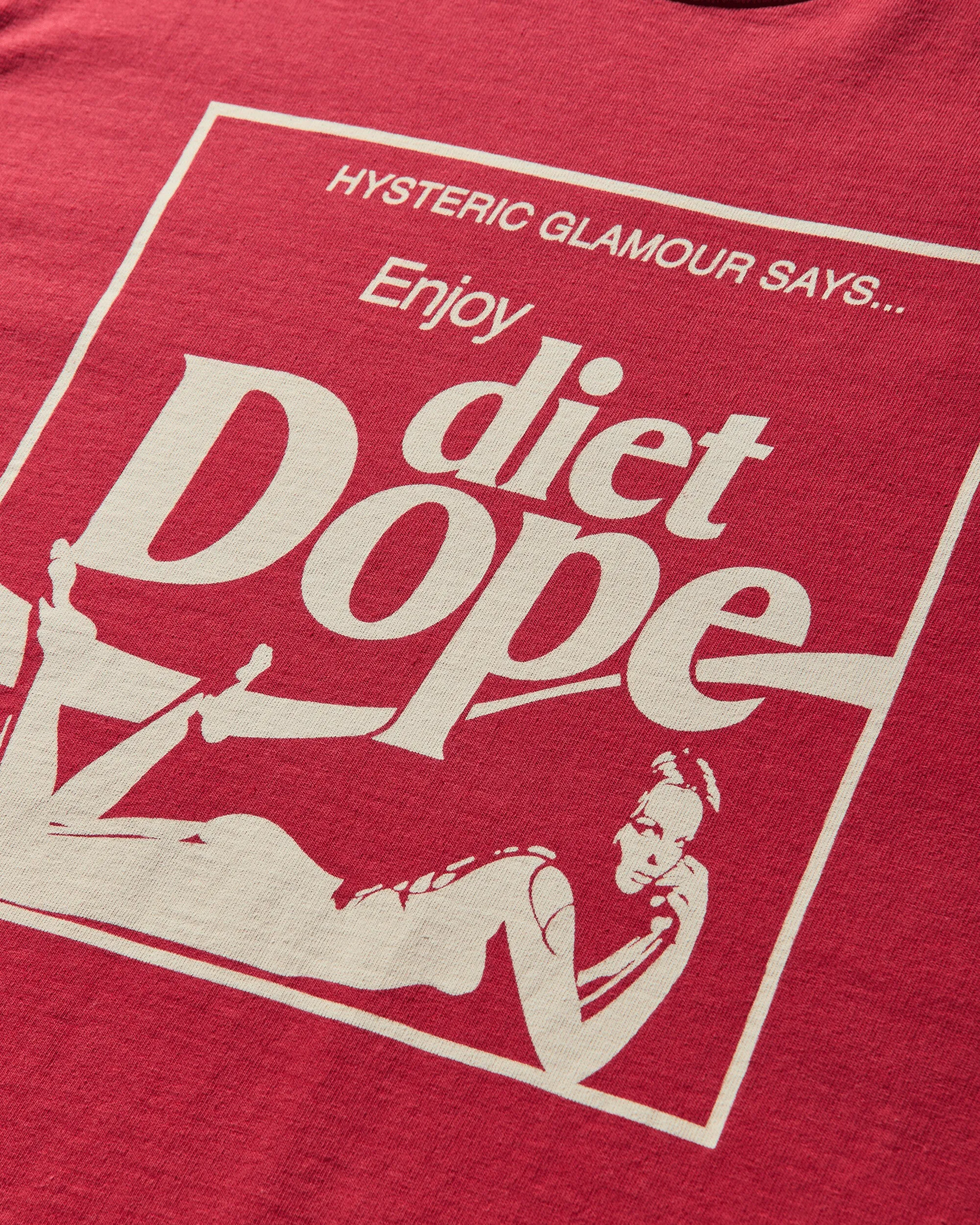 Herren Diät Dope Langarm T-Shirt Rot