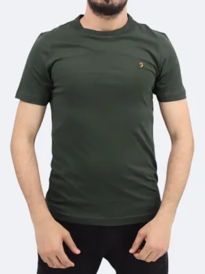 Herren T-Shirt mit Stickerei, Olivgrün