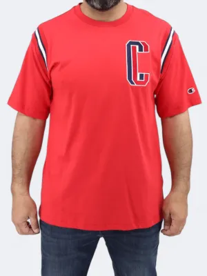 Herren T-Shirt mit Stickerei, Rot