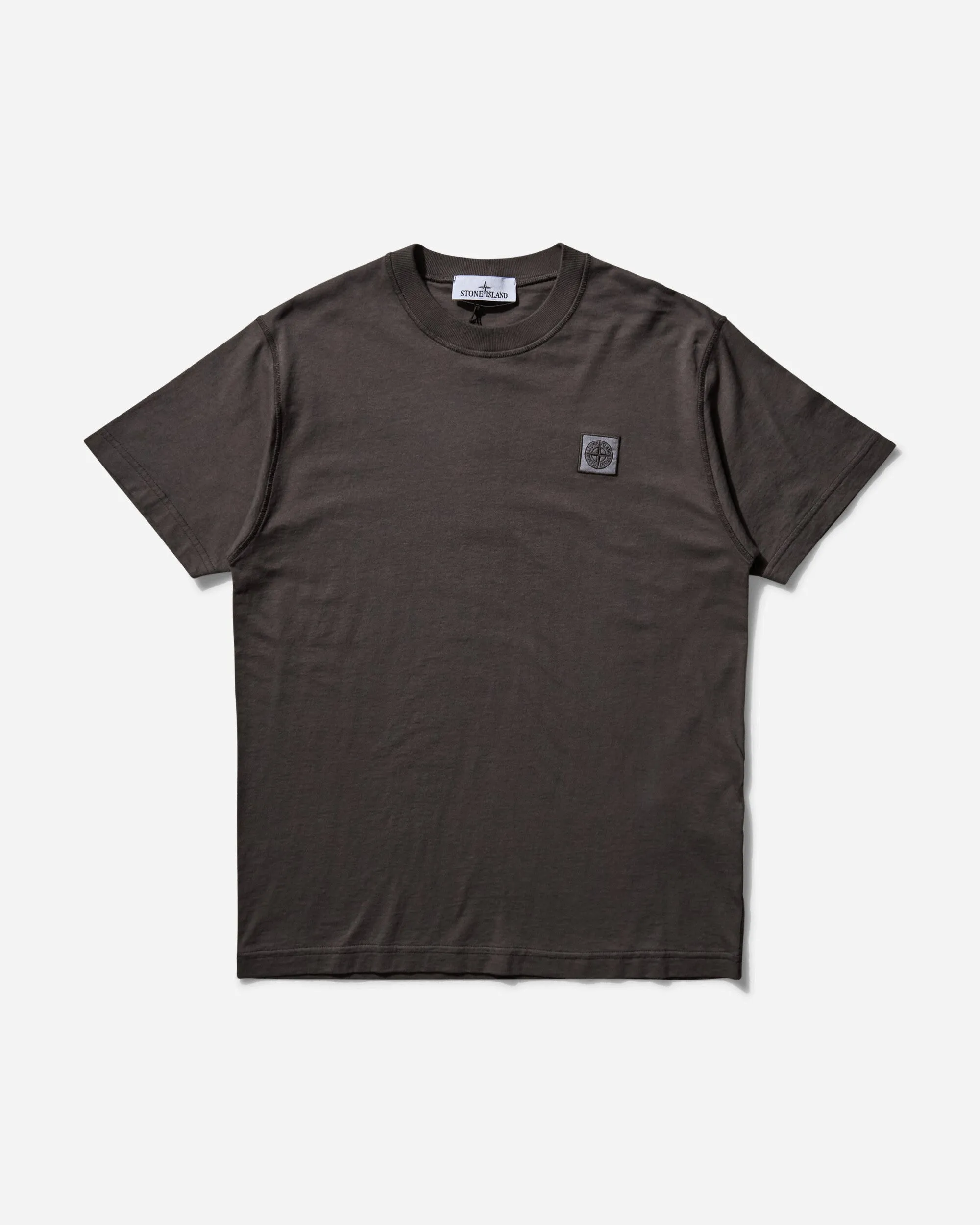 Herren T-Shirt mit gefärbtem Logo in Schwarz