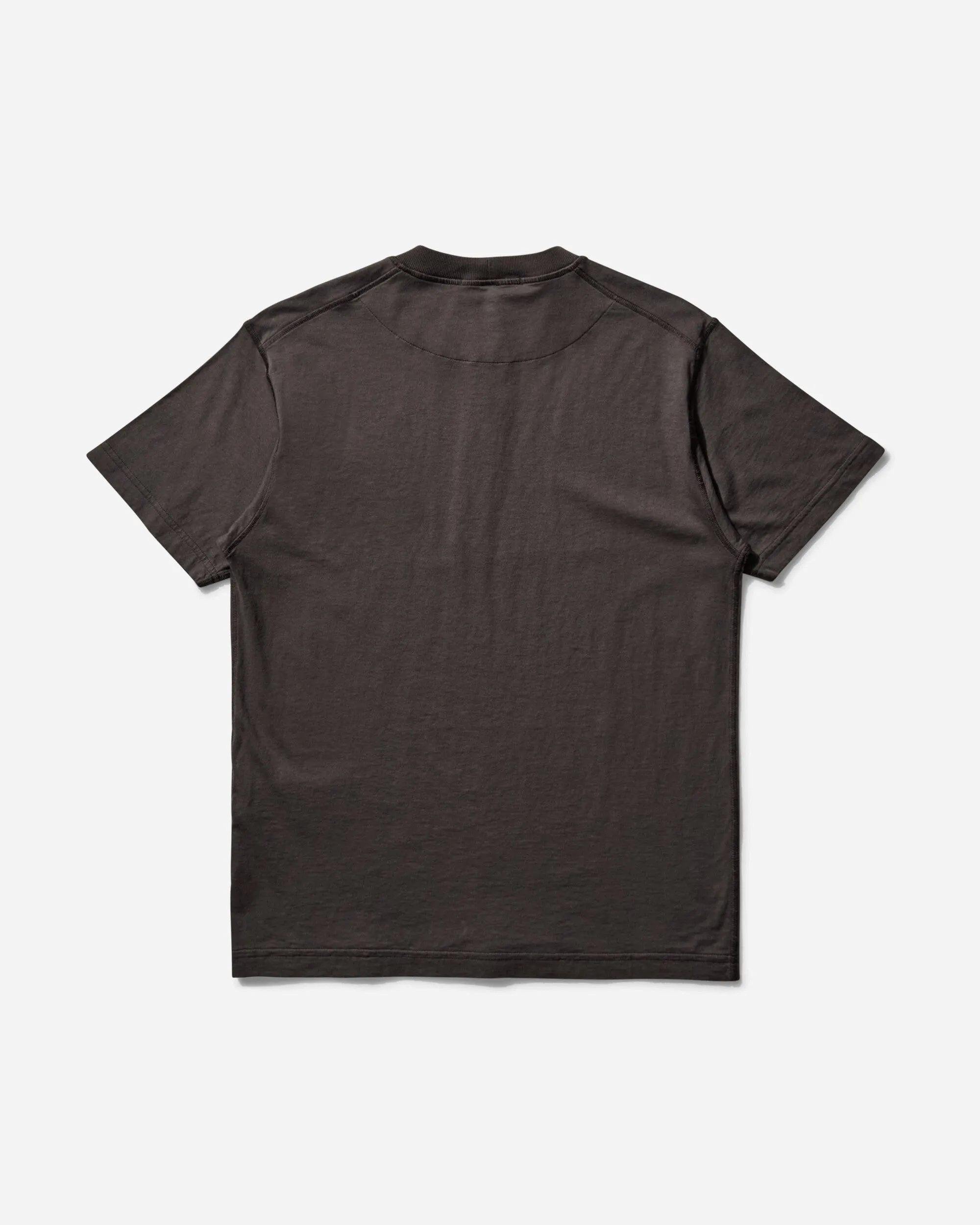 Herren T-Shirt mit gefärbtem Logo in Schwarz