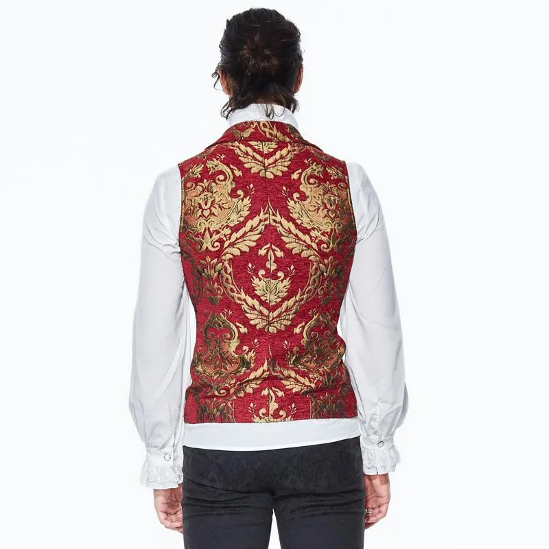 Herren-Gothic-Brokat-Weste