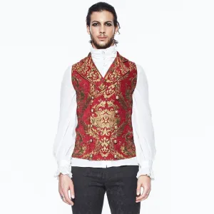 Herren-Gothic-Brokat-Weste