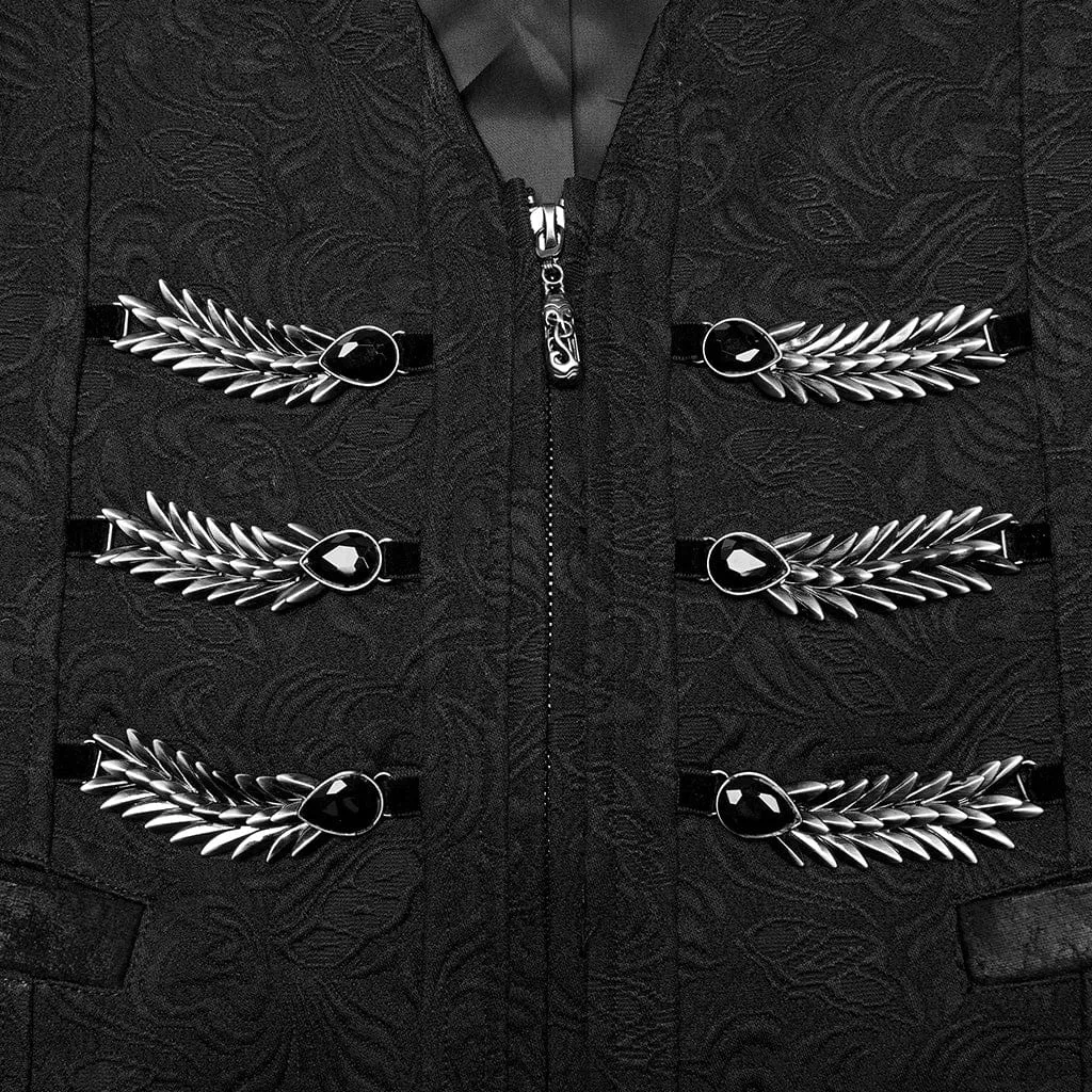 Herren-Gothic-Weste mit Schnürverschluss und Schlaufen