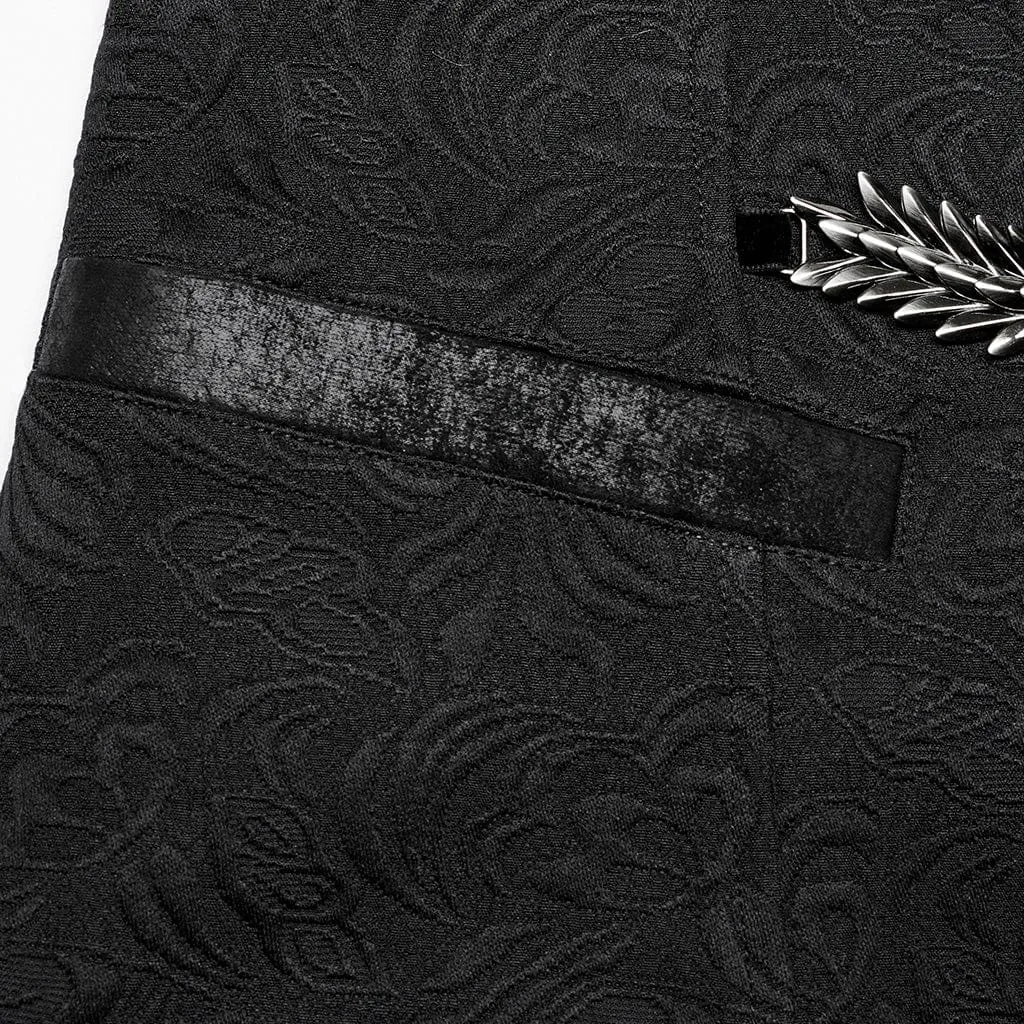 Herren-Gothic-Weste mit Schnürverschluss und Schlaufen