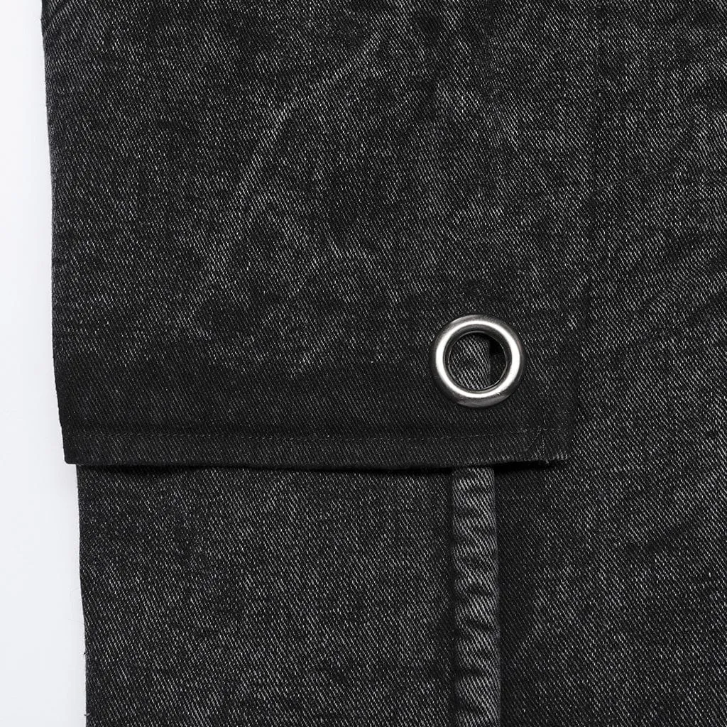 Herren Gothic Stehkragen Vintage Langweste