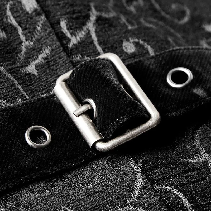Herren Gothic Vintage Jacquard Weste