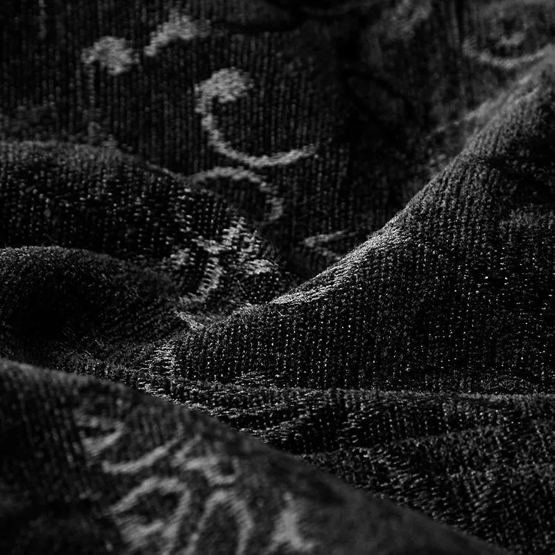 Herren Gothic Vintage Jacquard Weste