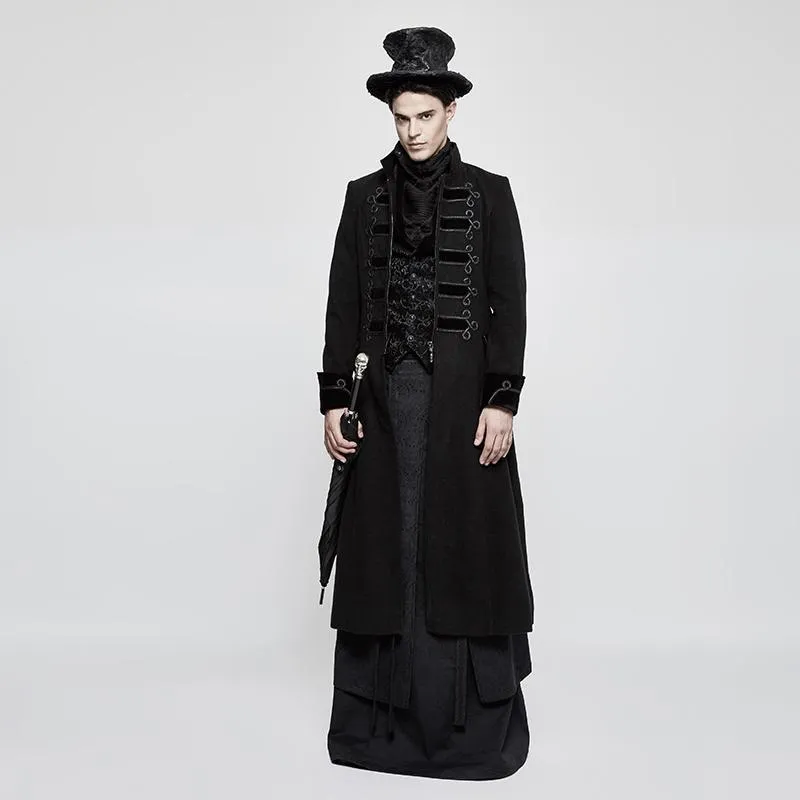 Herren Gothic Vintage Jacquard Weste