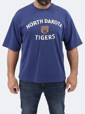 Herren T-Shirt mit Grafikdruck, Blau