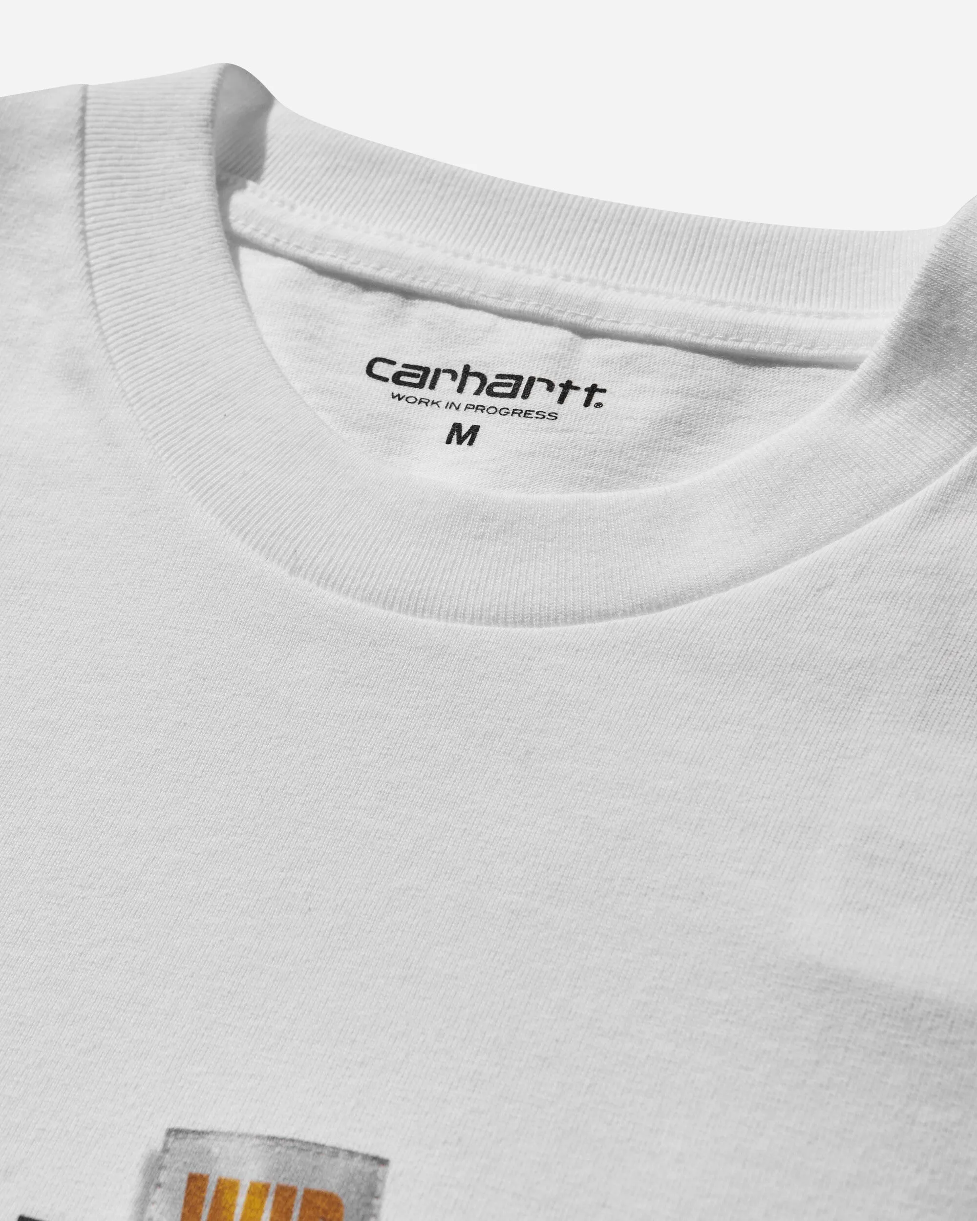 Herren Label Script T-Shirt Weiß