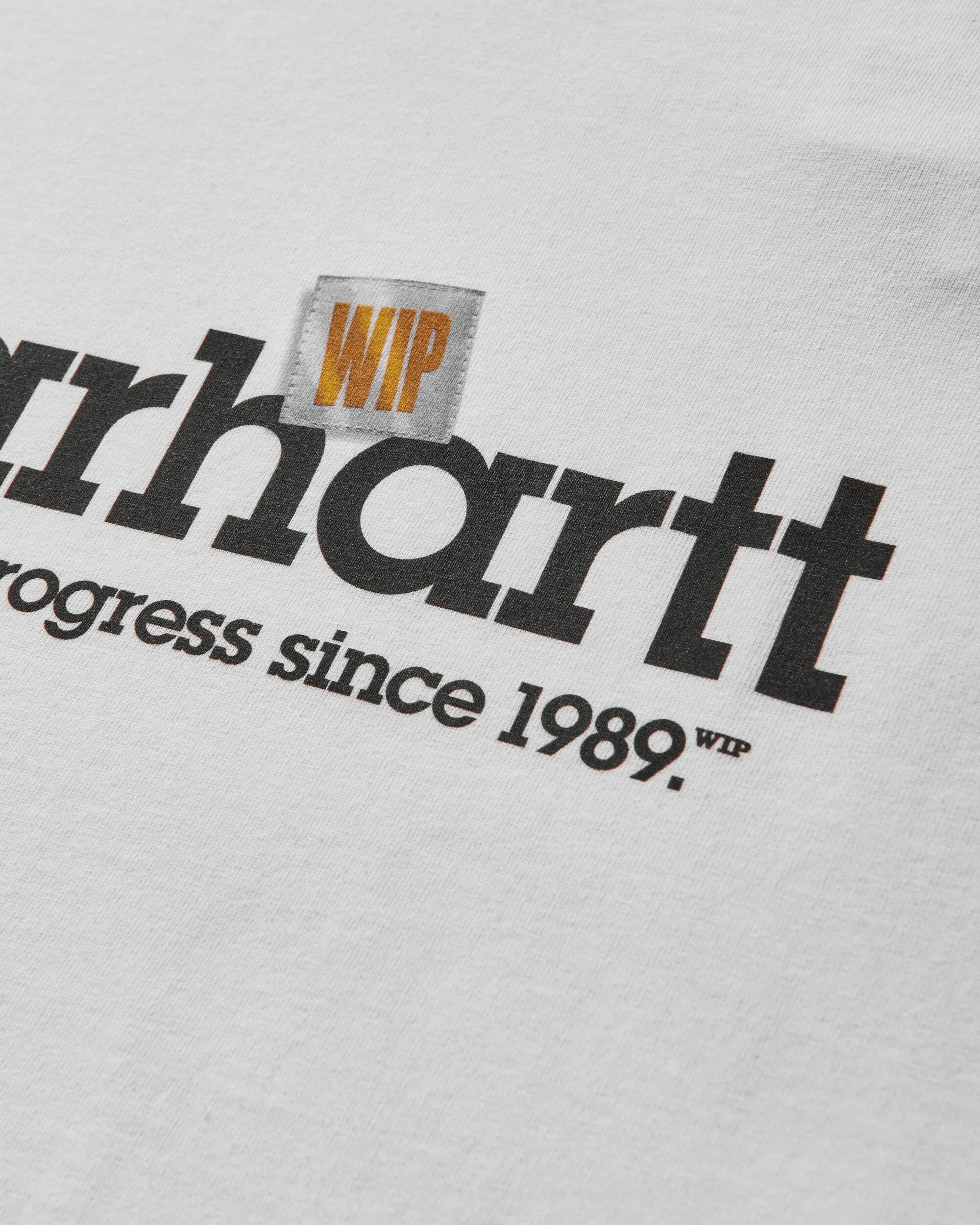 Herren Label Script T-Shirt Weiß