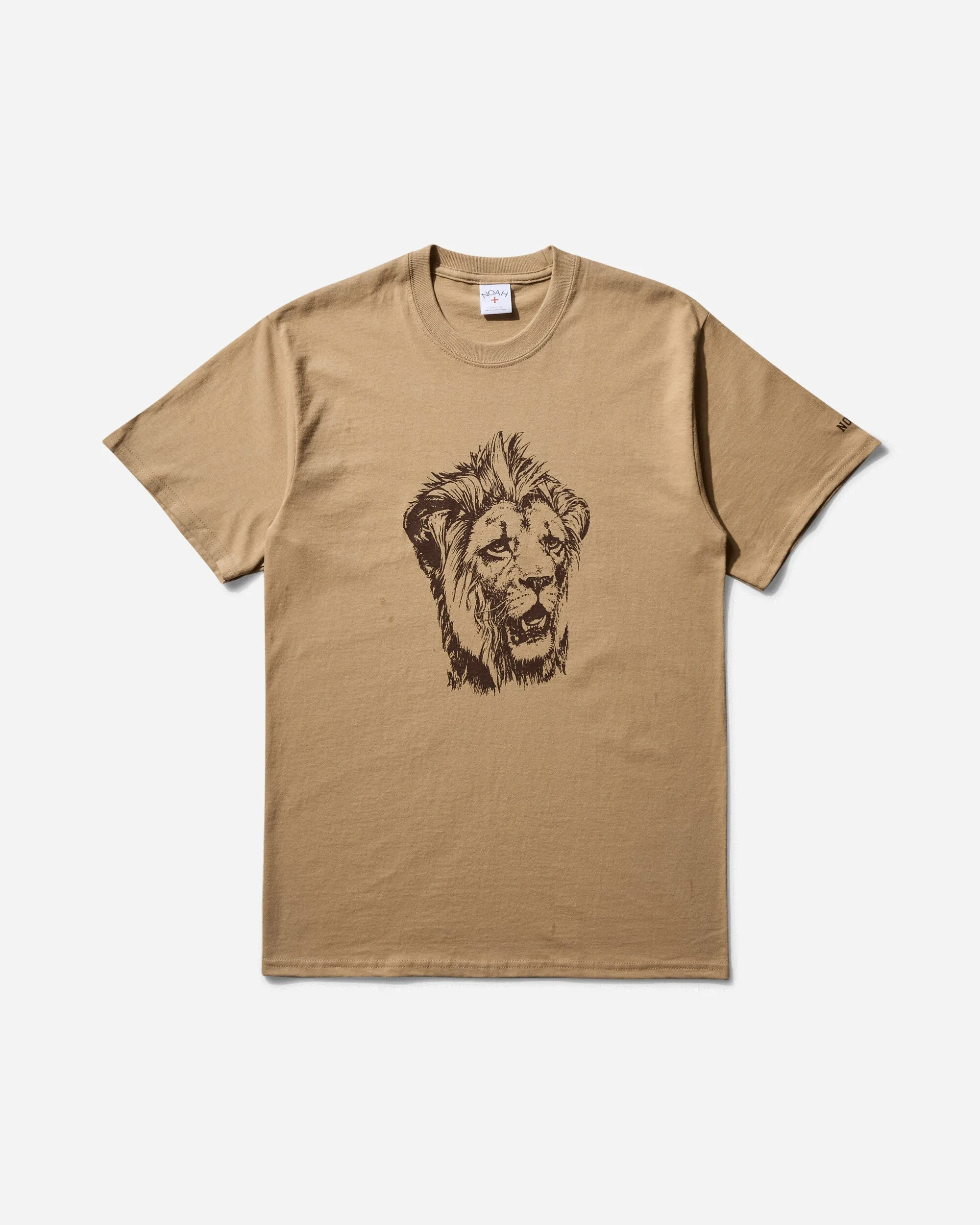 Herren T-Shirt mit Löwenkopf in Sand
